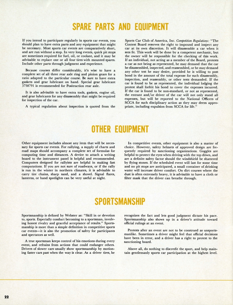 1959 Corvette Equipment Guide Page 4